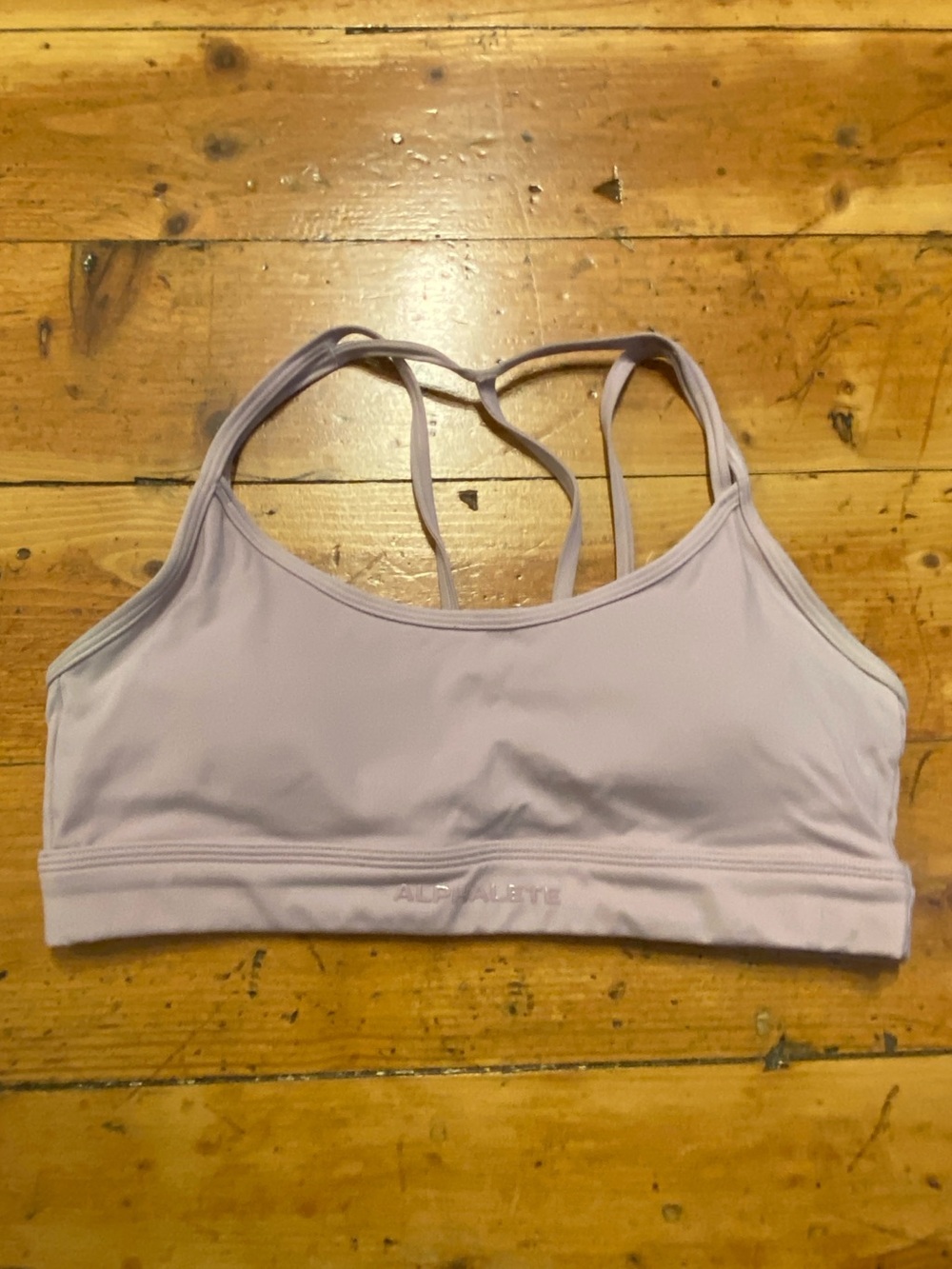 Alphalete Sports Bra Women’s Size M Lilac Activewear Workout Lilac Padded Lounge